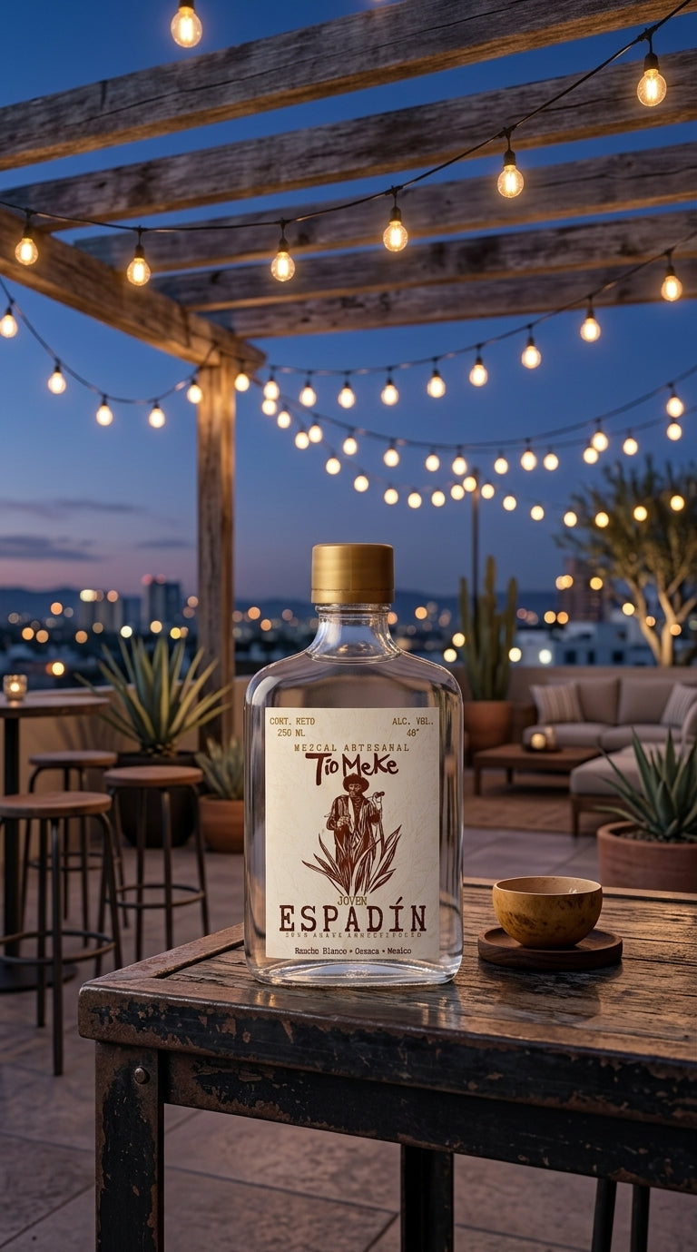 Agave espadín en campo oaxaqueño, materia prima del mezcal El Tío Meke