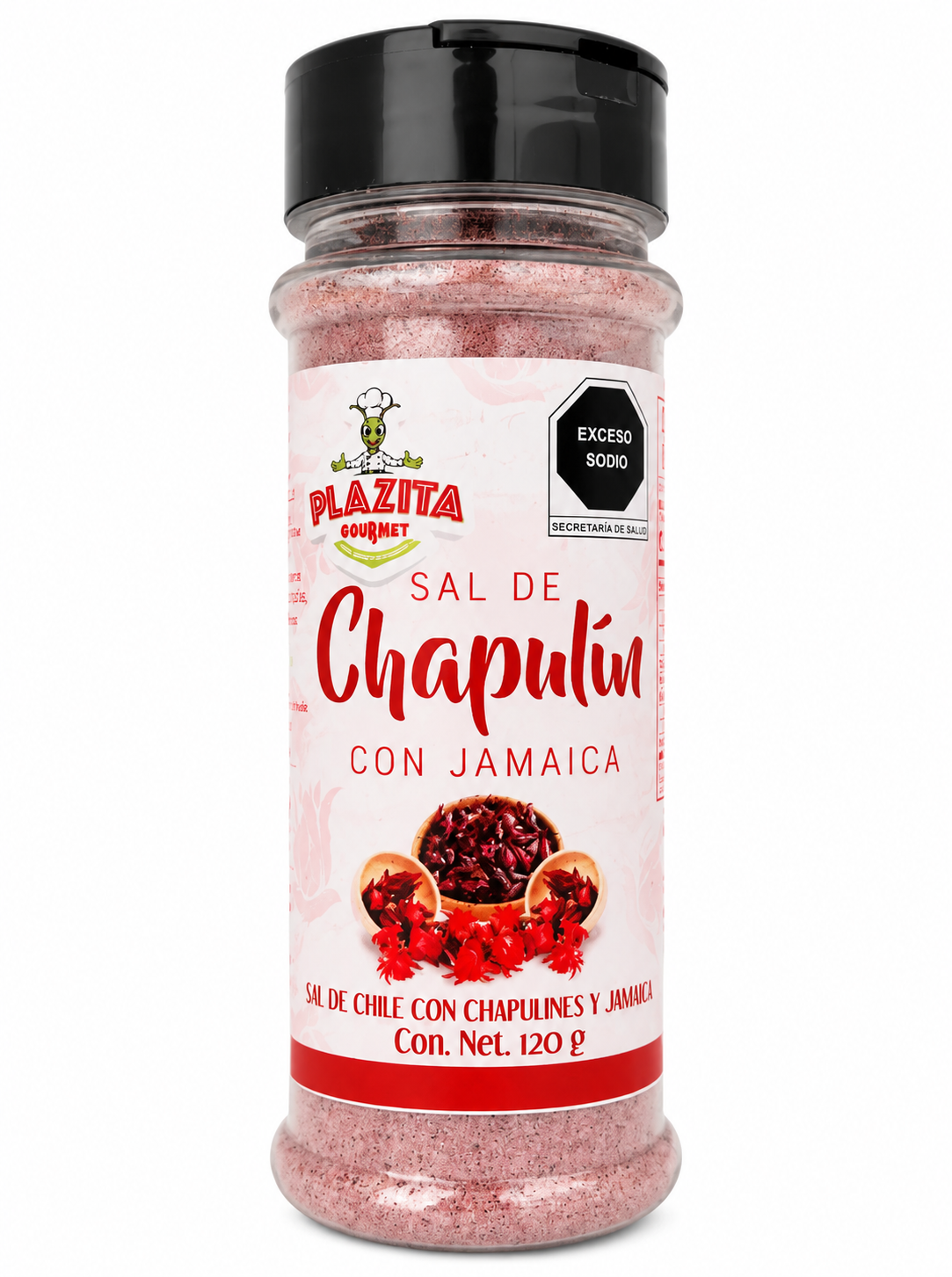 Sal de Chapulín con Jamaica Plazita Gourmet 120 g