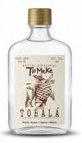 Botella de Mezcal Tobalá silvestre El Tío Meke, joven 48°